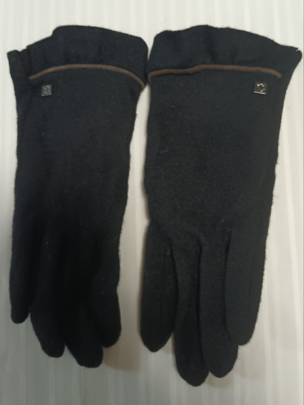 Lauren Ralph Lauren Black Wool Gloves